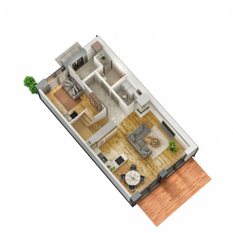 Bu23-003 - Piaskowa Lewe Parter-HDR