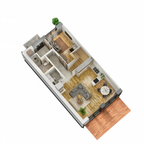 Bu23-003 - Piaskowa Prawe Parter-HDR